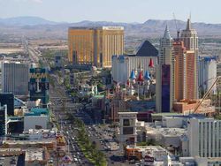 The south end of the Las Vegas Strip in 2025.